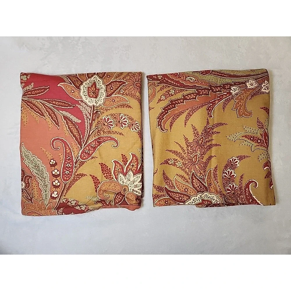Pottery Barn Madeline Palampore Euro Sham 24x24 Linen Blend NWOT Floral‎
